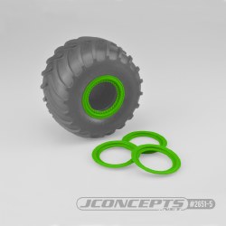 Tribute Monster Truck Wheel Mock Beadlock Rings (Green) (4)