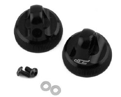 Team Associated Fin Aluminum 13mm Shock Cap (Black) (2)