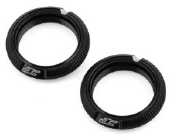 Team Associated Fin Aluminum 13mm Shock Collars (Black) (2)