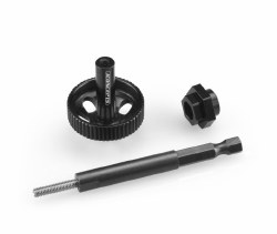 Tire Break-In Drill Adaptor Kit: Black