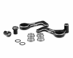 RC10T Aluminum Steering Bellcranks (Black)