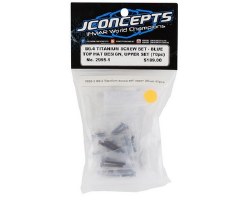 Team Associated B6.4 Titanium Top Hat Upper Screws Set (70) (Blue)