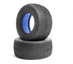 Double Dees Tires, Green:3.0 x 2.2 Short Course(2)