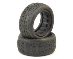 Front Octagons Tire, Green Comp: 2.2 4WD Buggy Whl