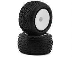 Swaggers 2.2" Pre-Mounted Stadium Truck Tires (White) (2) (Pink)