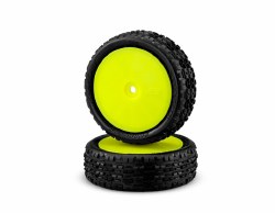 Swagger 2.2" Pre-Mounted 4WD Front Buggy Carpet Tires (Yellow) (2) (Pink)