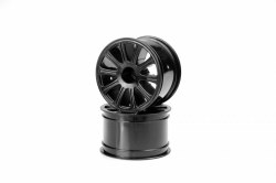 2.2 Rulux Wheel (2) (1/16th E-Revo) (Black)