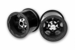12mm Hex Tense 2.2" Stampede/Rustler Electric Rear Wheel (2) (Black)
