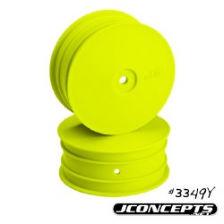 9.5mm Hex Mono 2.2 4WD Front Buggy Wheels (4) (B44.2) (Yellow)