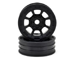 Hazard 1.9" RC10 Front Wheel (Black) (2)