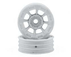 Hazard 1.9" RC10 Front Wheel (White) (2)