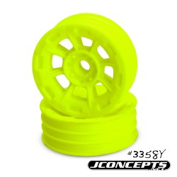 Hazard 1.9" RC10 Front Wheel (Yellow) (2)