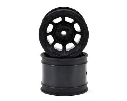 Hazard 1.7" RC10 Rear Wheel (Black) (2)