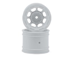 Hazard 1.7" RC10 Rear Wheel (White) (2)