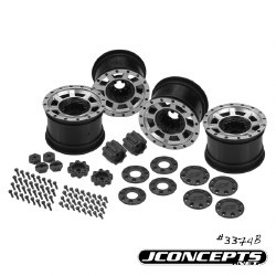 Vengeance 2.2 Rock Crawler Wheels (4) (Black/Chrome)