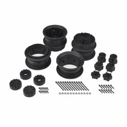 Krimson Dually 2.6" Dual Truck Wheels w/Adaptors & Covers (Black) (2)