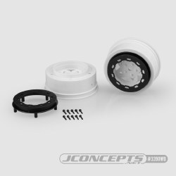 Tremor Short Course Wheels (White) (2) (Slash Front)