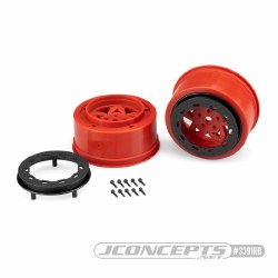 Tremor Short Course Wheels (Red) (2) (Slash Rear)