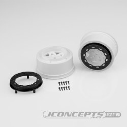 Tremor Short Course Wheels (White) (2) (Slash Rear)