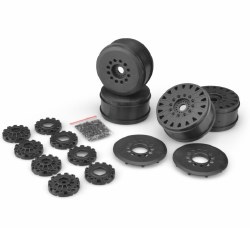 Cheetah 83mm Speed-Run Wheel w/Removable Hex (Black) (4)