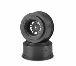 Tactic Street Eliminator Rear Drag Racing Wheels (2) (Black)