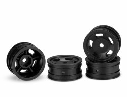 Axial SCX24 Glide 1.0" 1/24 Crawler Wheels (Black) (4)