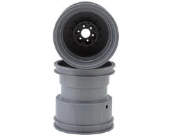 Tribute 73's Monster Truck wheel w/Adaptors (Grey) (2) (3.2x3.6")