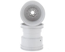 Tribute 73's Monster Truck wheel w/Adaptors (White) (2) (3.2x3.6")