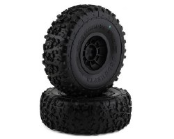 Landmines 2.9" Pre-Mounted Tires w/Hazard Wheel (2) (Green)