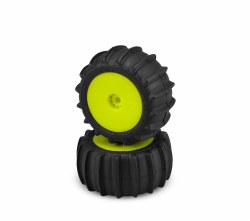 Animal Green Compound Pre-Mnted Yellow Wheels (2)