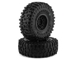 Tusk 2.9" Pre-Mounted Tires w/Hazard Wheel (2) (Green)