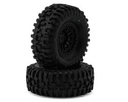 Tusk 1.0" Pre-Mounted Tires w/Shuttle Wheels (2) (2.25�) (TRX-4M) (Green)