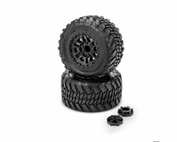 Switchback - platinum compound (pre-mounted on #3456 Shuttle wheel for Traxxas Rustler / Rustler 4x4