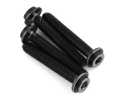 "3x18mm Top Hat Titanium screw, stealth black - 4pc"