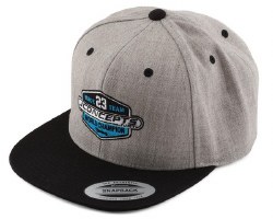 2023 Racing Team Snapback Flatbill Hat (Grey) (One Size Fits Most)