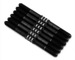 RC10 B7/B7D Fin Titanium Turnbuckle (Stealth Black) (6)