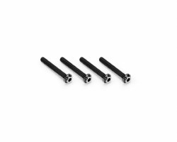 x22mm Top Hat Titanium screw, stealth black - 4pc