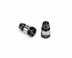 "Fin titanium rear stand-off, (stealth black) - 10mm "