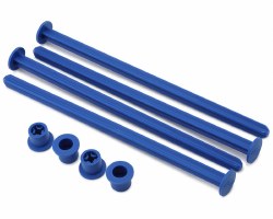 1/8th truck off-road tire stick - holds 4 mounted tires (blue) - 4pc