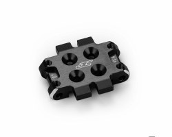 C10B7 front bulkhead 0 degree (9.3g), aluminum - black