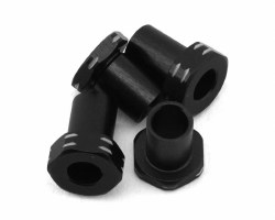 C10B7 aluminum caster hat bushings, 4pc - black