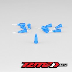 Glue tip needle, thin bore, - blue 10pc