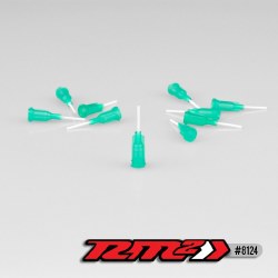Glue tip needles, medium bore - green 10pc