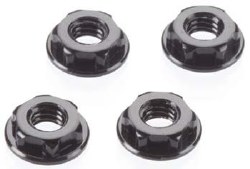 2156-2 Low Profile 4mm Locking Wheel Nut Black (4)