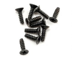 Kyosho 3x10mm Self Tapping Flat Head Phillips Scre