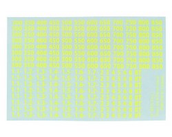 Kyosho Shock Oil & Piston Decal Set (Yellow)
