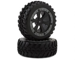Kyosho Sand Master 2.0 Pre-Mounted Tires w/6-Spoke Wheel & 12mm Hex