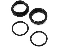 Kyosho MP9 TKI4 Big Bore Shock Adjustable Collars w/ O-Rings (Black) (2)