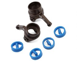 Kyosho Inferno MP10 Aluminum Steering Arm Knuckles (Gunmetal) (2)