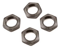 Kyosho 17mm 1/8 Serrated Wheel Nut (Gun Metal) (4)